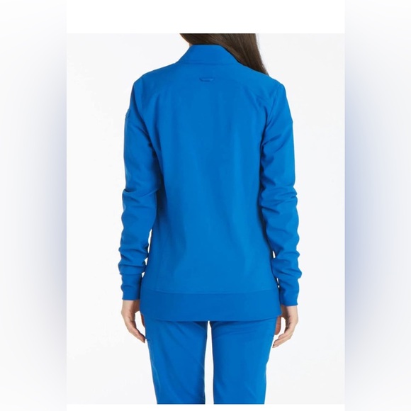 flex by Cherokee Uniforms Zip Front Scrub Jackets for Women CK303 - Picture 2 of 4